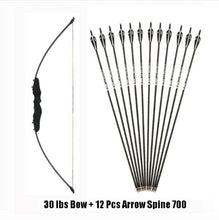 Load image into Gallery viewer, 30/40 Pound Straight Bow 51 Inches Entry Bow and Arrow for Kids Children Youth Archery Hunting Shooting
