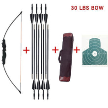 Load image into Gallery viewer, 30/40 lbs Hunting Archery Bow Recurve Bow Outdoor Shooting Bow And Arrow Equipment Traditional Long Bow Professional Accessories
