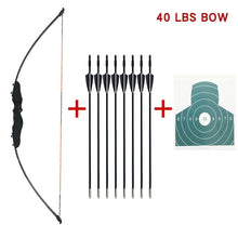 Load image into Gallery viewer, 30/40 lbs Hunting Archery Bow Recurve Bow Outdoor Shooting Bow And Arrow Equipment Traditional Long Bow Professional Accessories
