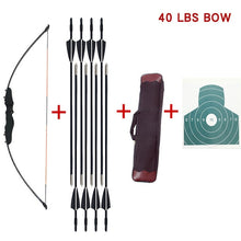 Load image into Gallery viewer, 30/40 lbs Hunting Archery Bow Recurve Bow Outdoor Shooting Bow And Arrow Equipment Traditional Long Bow Professional Accessories
