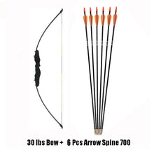 Load image into Gallery viewer, 30/40 Pound Straight Bow 51 Inches Entry Bow and Arrow for Kids Children Youth Archery Hunting Shooting
