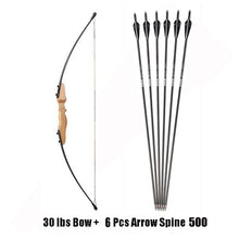 Load image into Gallery viewer, 30/40 Pound Straight Bow 51 Inches Entry Bow and Arrow for Kids Children Youth Archery Hunting Shooting
