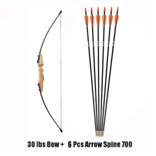Load image into Gallery viewer, 30/40 Pound Straight Bow 51 Inches Entry Bow and Arrow for Kids Children Youth Archery Hunting Shooting
