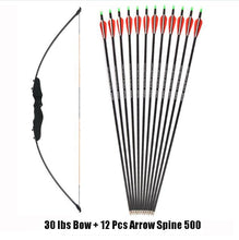 Load image into Gallery viewer, 30/40 Pound Straight Bow 51 Inches Entry Bow and Arrow for Kids Children Youth Archery Hunting Shooting
