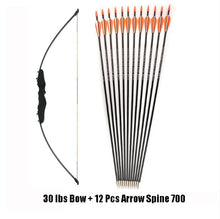 Load image into Gallery viewer, 30/40 Pound Straight Bow 51 Inches Entry Bow and Arrow for Kids Children Youth Archery Hunting Shooting
