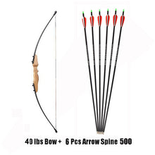 Load image into Gallery viewer, 30/40 Pound Straight Bow 51 Inches Entry Bow and Arrow for Kids Children Youth Archery Hunting Shooting
