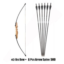 Load image into Gallery viewer, 30/40 Pound Straight Bow 51 Inches Entry Bow and Arrow for Kids Children Youth Archery Hunting Shooting

