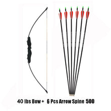 Load image into Gallery viewer, 30/40 Pound Straight Bow 51 Inches Entry Bow and Arrow for Kids Children Youth Archery Hunting Shooting
