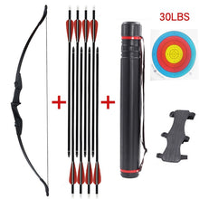 Load image into Gallery viewer, 30/40lbs Professional Bow and Arrow Archery Recurve Bow Hunting Outdoor Sports Shooting Game Suitable for left and right hands
