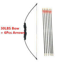 Load image into Gallery viewer, 30/40LBS Straight Bow Split 51 Inches Entry Bow With Arrows For Children Youth Archery Hunting Shooting Kids  Bow
