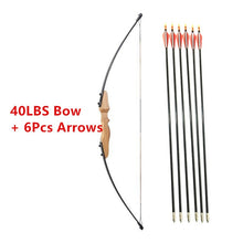 Load image into Gallery viewer, 30/40LBS Straight Bow Split 51 Inches Entry Bow With Arrows For Children Youth Archery Hunting Shooting Kids  Bow
