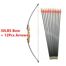 Load image into Gallery viewer, 30/40LBS Straight Bow Split 51 Inches Entry Bow With Arrows For Children Youth Archery Hunting Shooting Kids  Bow
