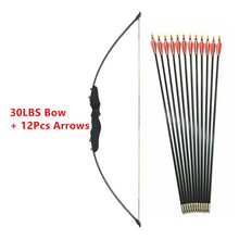 Load image into Gallery viewer, 30/40LBS Straight Bow Split 51 Inches Entry Bow With Arrows For Children Youth Archery Hunting Shooting Kids  Bow
