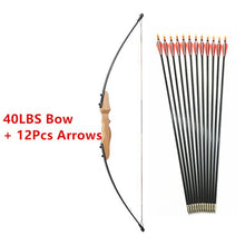 Load image into Gallery viewer, 30/40LBS Straight Bow Split 51 Inches Entry Bow With Arrows For Children Youth Archery Hunting Shooting Kids  Bow
