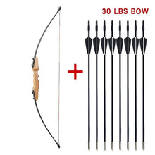 Load image into Gallery viewer, 30/40 lbs Hunting Archery Bow Recurve Bow Outdoor Shooting Bow And Arrow Equipment Traditional Long Bow Professional Accessories
