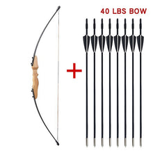 Load image into Gallery viewer, 30/40 lbs Hunting Archery Bow Recurve Bow Outdoor Shooting Bow And Arrow Equipment Traditional Long Bow Professional Accessories
